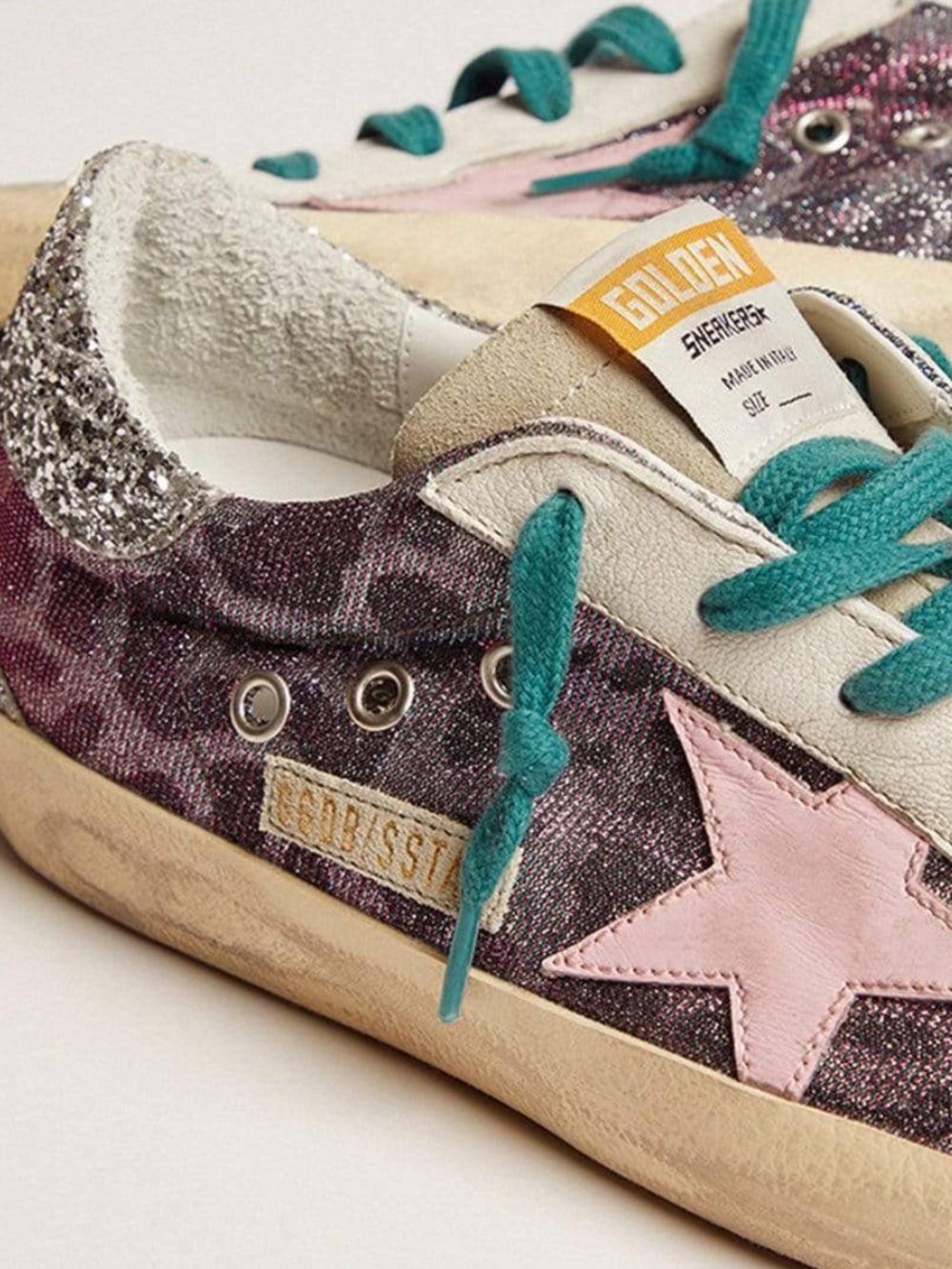 ⭐️ Color Changing SUPER-STAR Lurex Leopard Sneakers Authentic